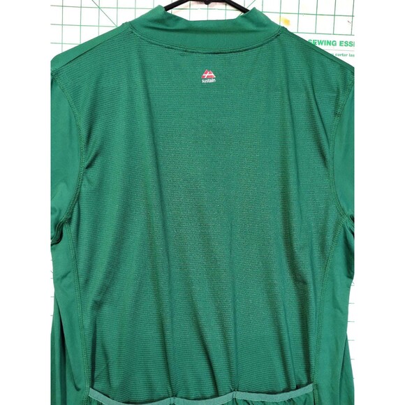 Danish Endurance Cycling Top Men's L Quarter Zip Mock Neck Short Sleeve Green - Picture 9 of 11